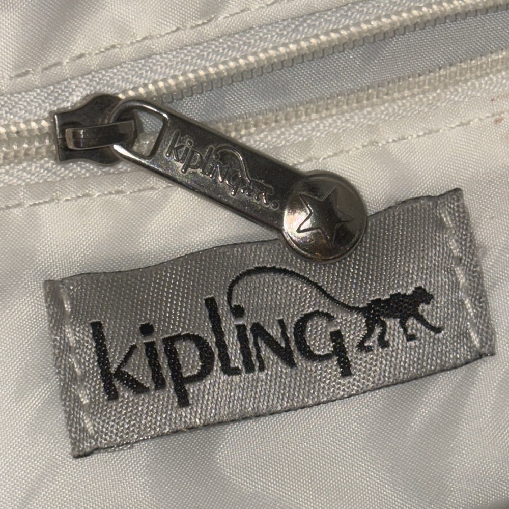 Kipling Colorful Large Tote Bag w/White Gorilla Charm Excellent Condition! - Picture 11 of 16